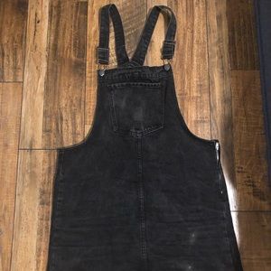 Black Forever21 Denim Overall Dress